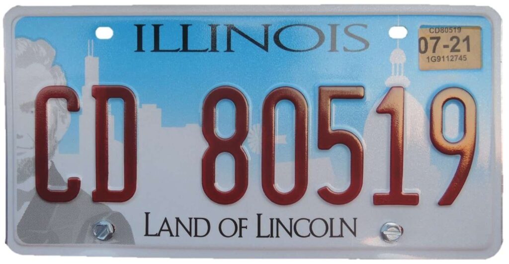 ¿Cuánto cuesta el sticker de las placas en Illinois? •